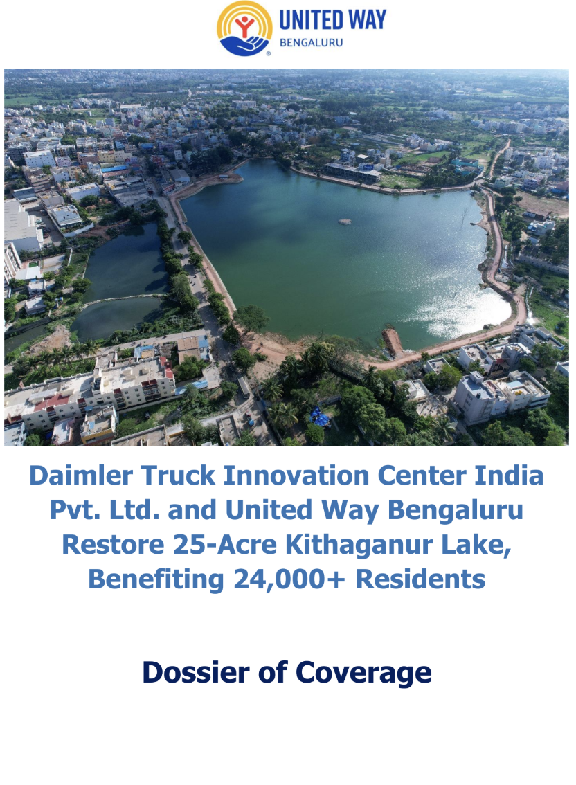 Kithaganur Lake Restoration Coverage Dossier