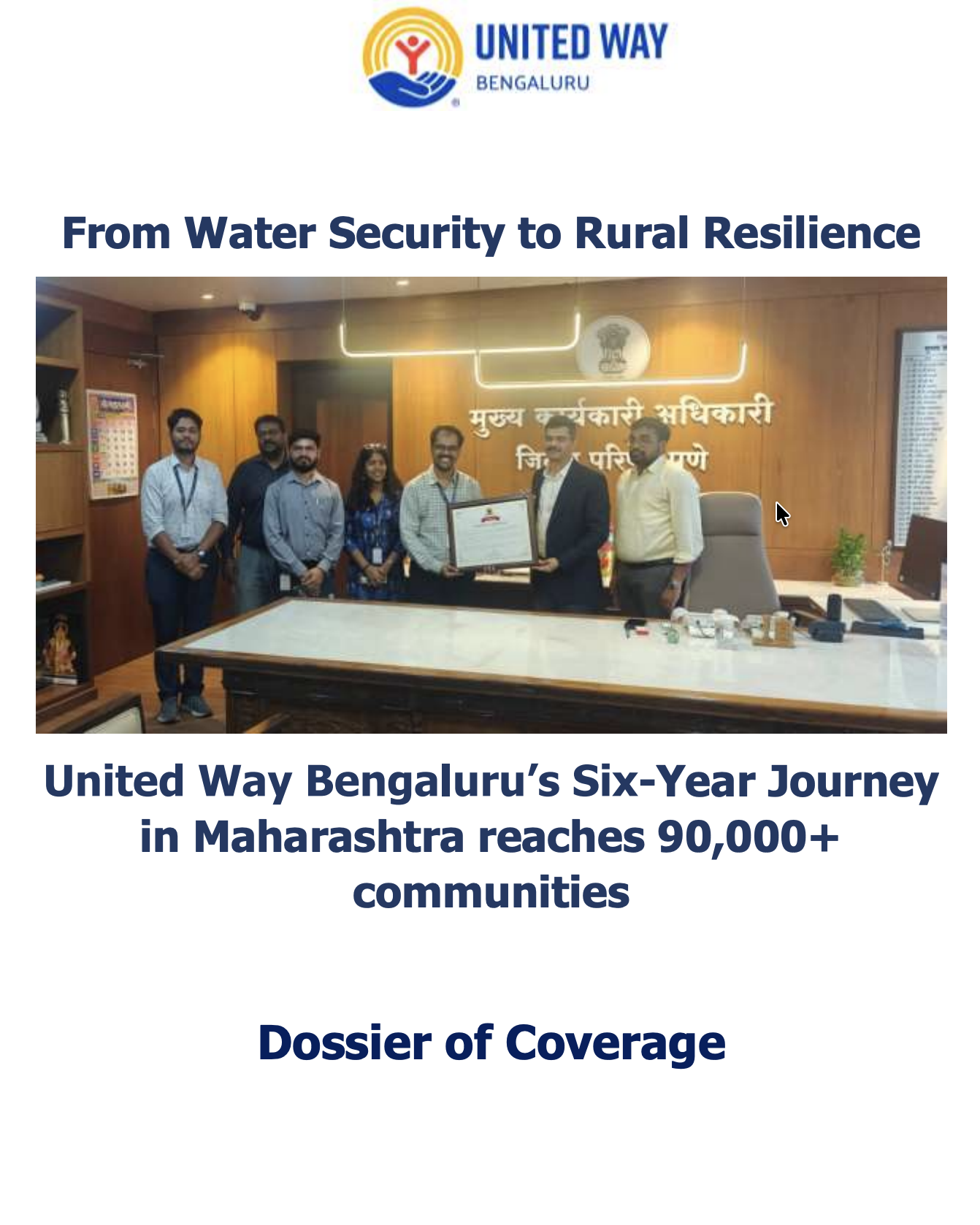 UWBe Six-Year Journey in Maharashtra Coverage Dossier