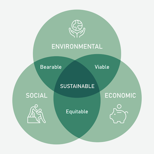 The three pillars of sustainability