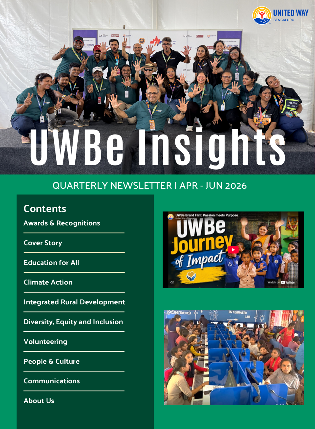 UWBe Insights Apr – Jun 2026